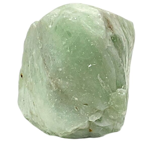 Mint Green White Frosty Swirl Art Glass Cullet Glowing Manganese Slag #5GX15 - Picture 6 of 9